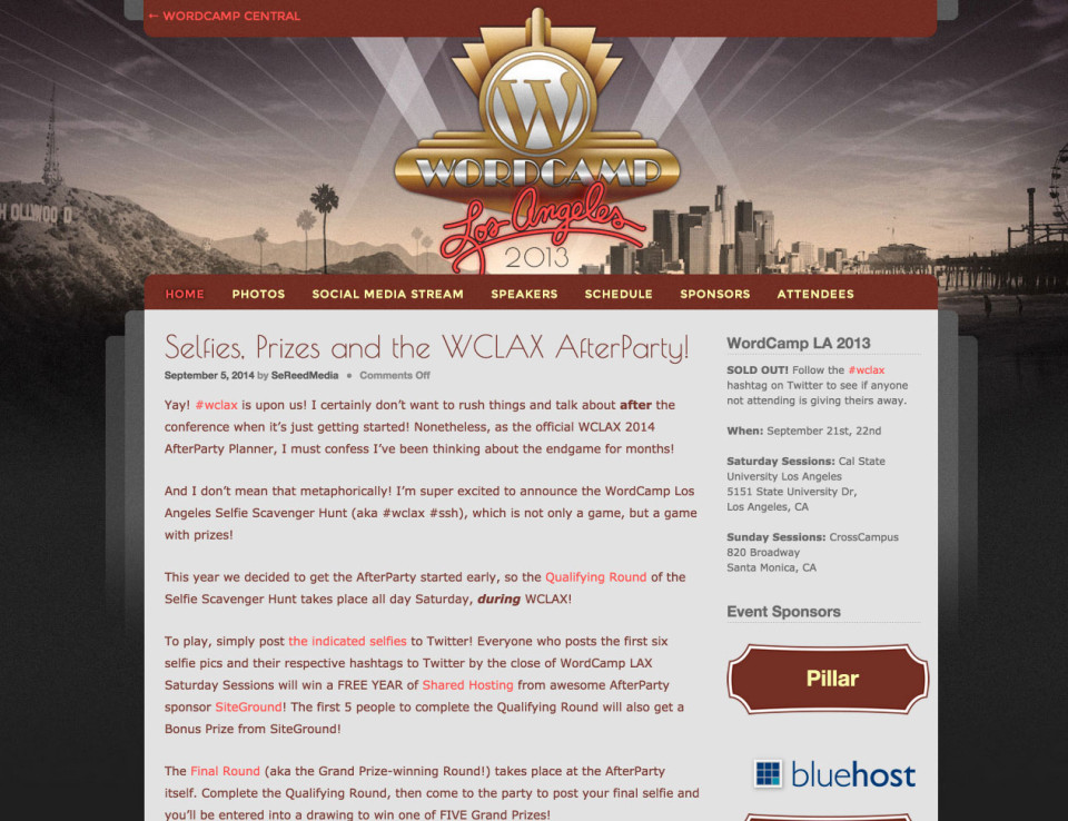 WordCamp Los Angeles 2013 website